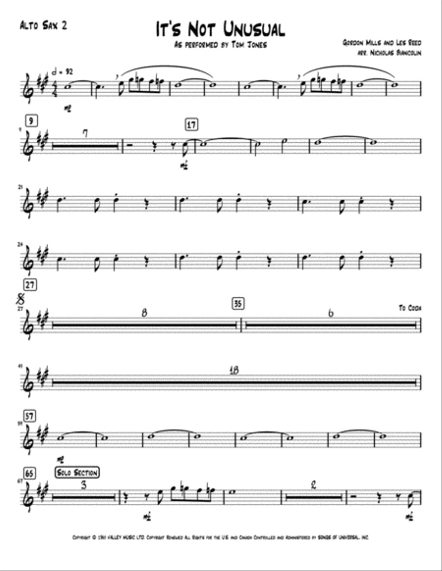 It's Not Unusual Jazz Ensemble scores gallery preview page 5