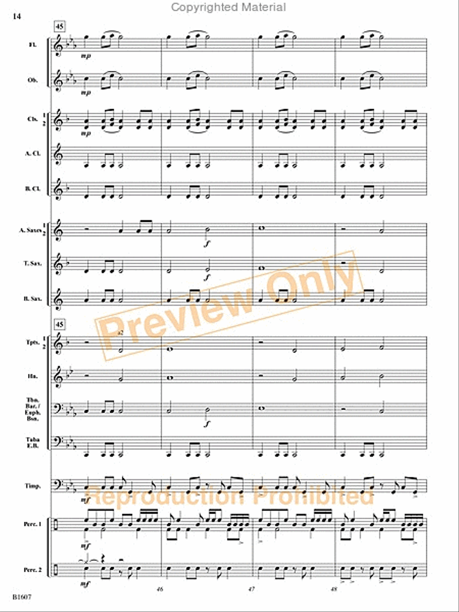 The Fires of Bandai The Fires of Bandai Concert Band scores gallery preview page 35