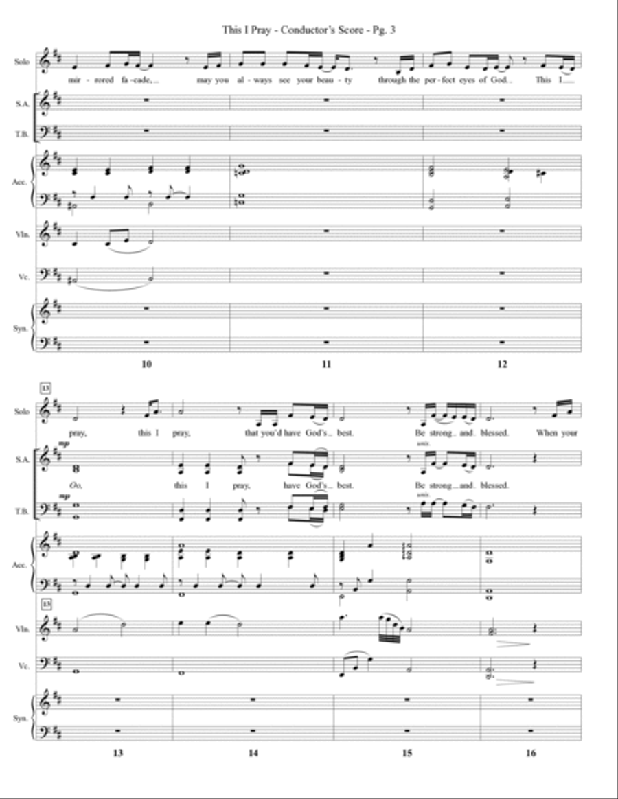 This I Pray - Full Score Choir scores gallery preview page 3