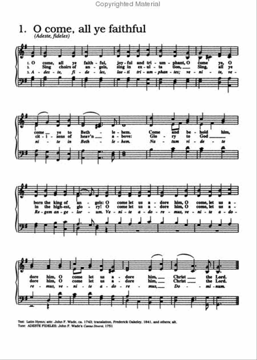 Christmas Carols for Friends and Families Voice scores gallery preview page 2
