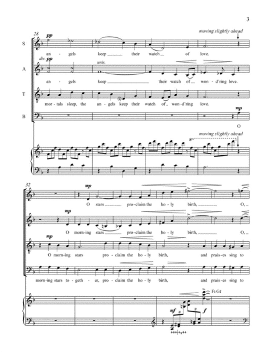 O Little Town of Bethlehem 4-Part scores gallery preview page 4