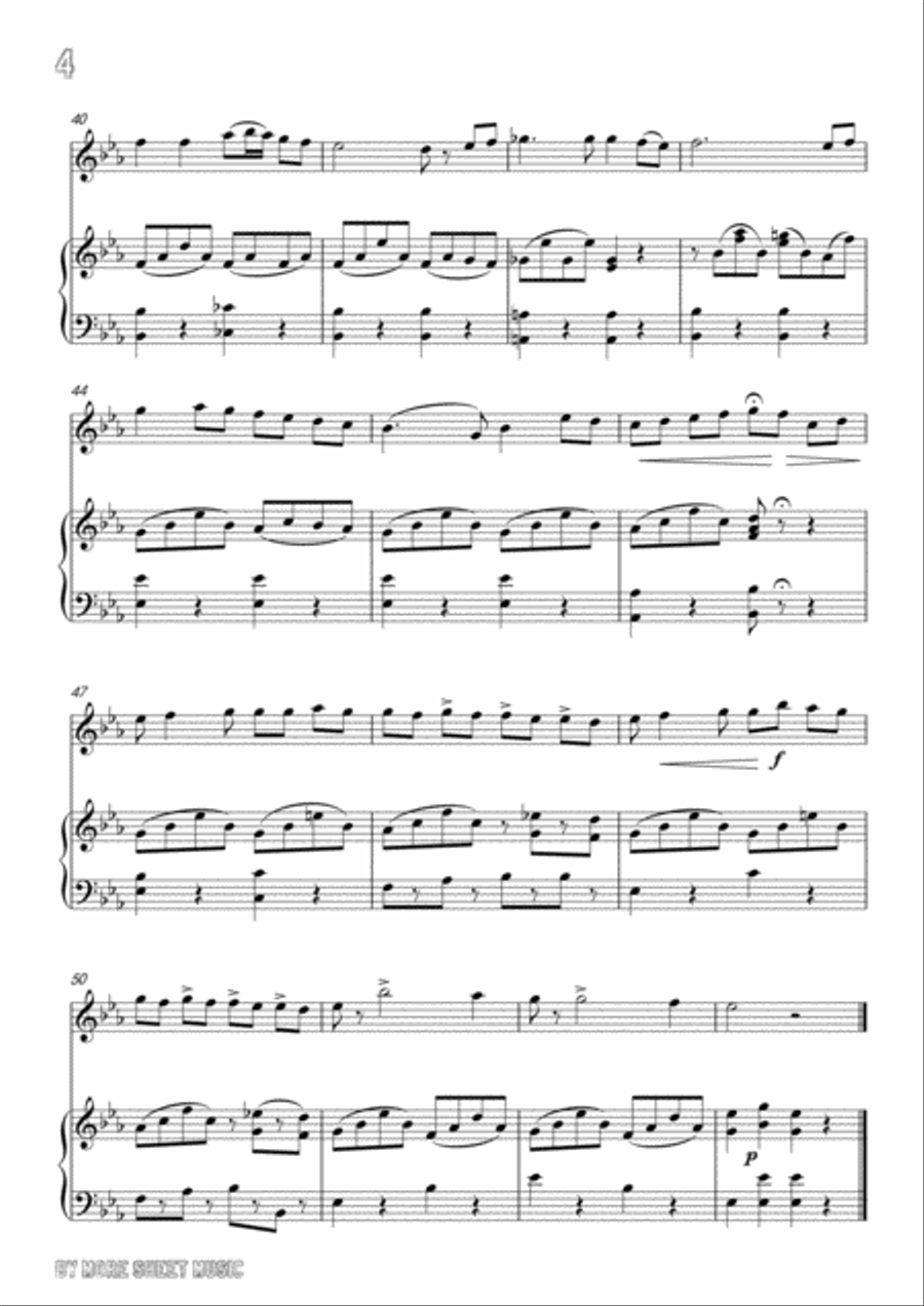 Bellini-Vaga luna che inargenti,for Flute and Piano Flute scores gallery preview page 6