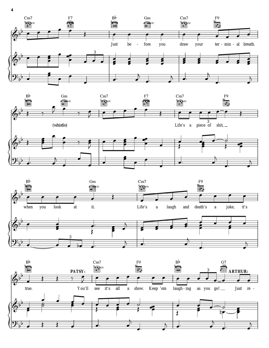 Always Look On The Bright Side Of Life (from Monty Python's Spamalot) Guitar scores gallery preview page 4