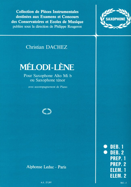 Melodi-Lene - Saxo Mib ou Sib et Piano