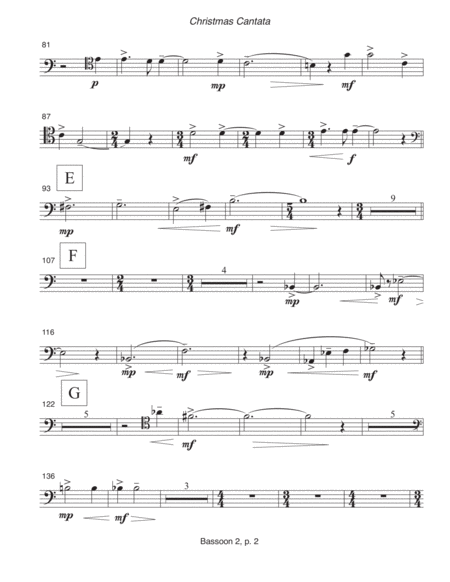 Christmas Cantata (2001) bassoon 2 part
