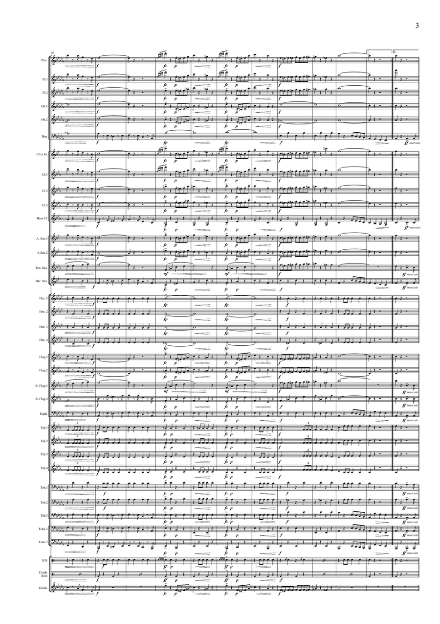 Alte Kameraden Marsch Concert Band scores gallery preview page 5