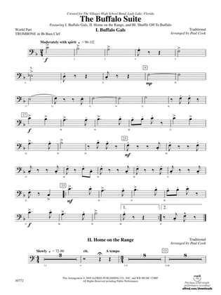 The Buffalo Suite: (wp) 1st B-flat Trombone B.C.
