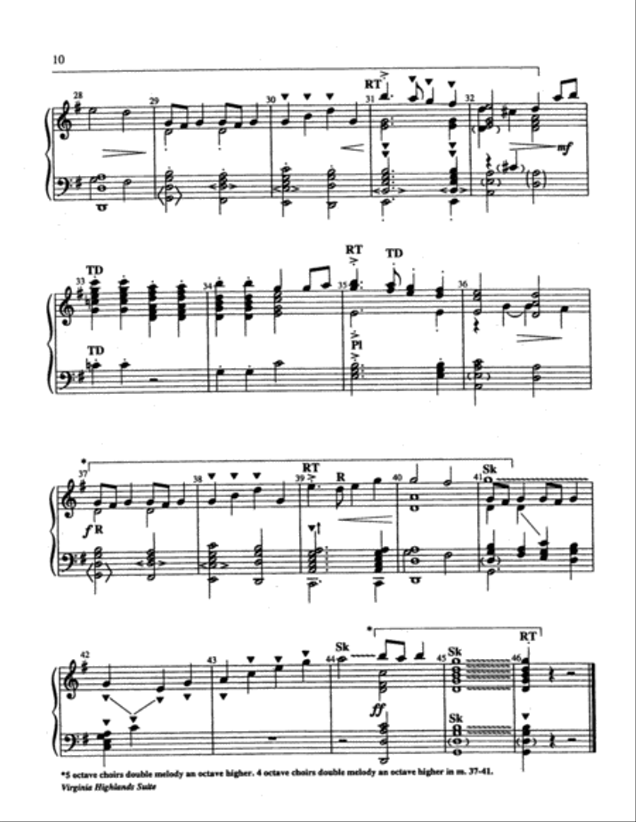 Virginia Highlands Suite 5-Octaves scores gallery preview page 10