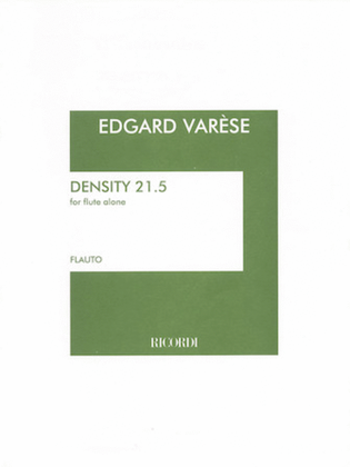 Book cover for Density 21.5