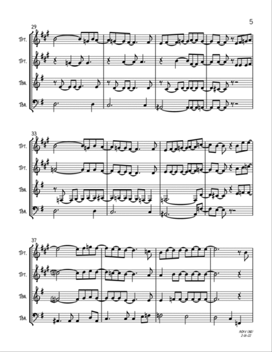 Mary, Did You Know? Trombone scores gallery preview page 5