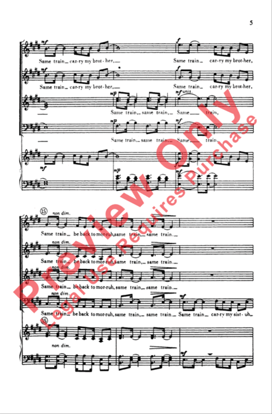 Same Train 4-Part scores gallery preview page 4