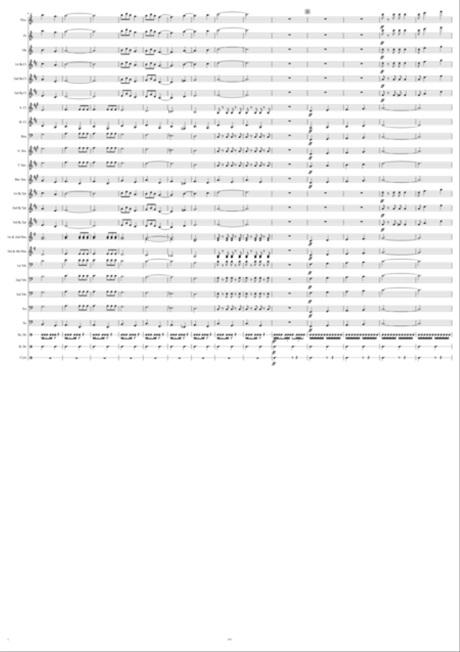 North Dakota State Troopers March Marching Band scores gallery preview page 4