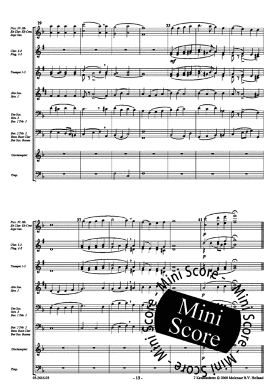 7 Kerstliederen Men's Choir scores gallery preview page 14