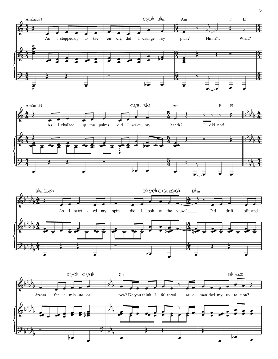 The Hammer (from the Netflix movie Matilda The Musical) Voice scores gallery preview page 3