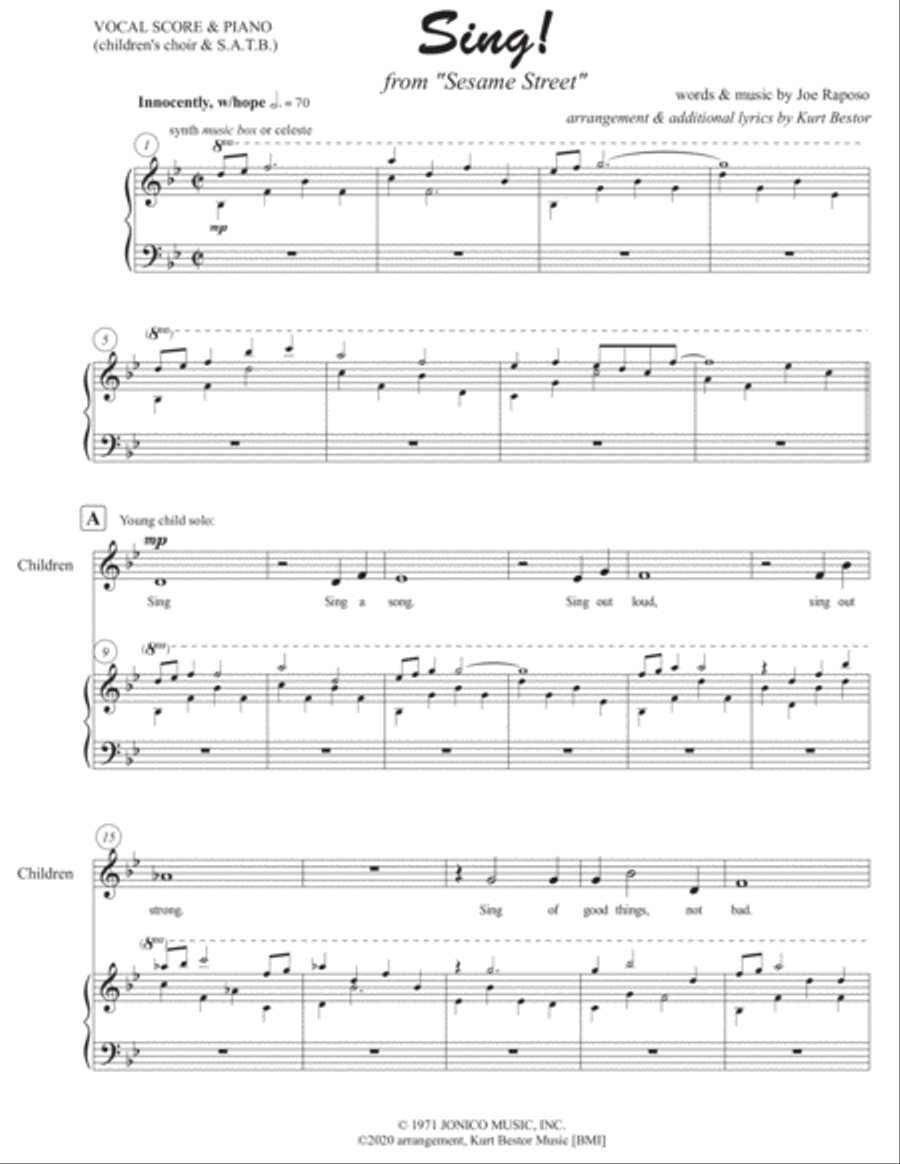 Sing Sing 4-Part scores gallery preview page 2