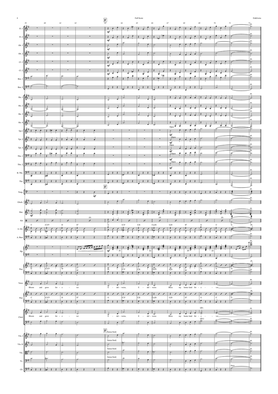 Edelweiss Full Orchestra scores gallery preview page 4