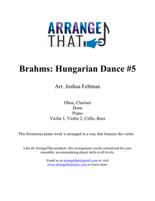 Brahms: Hungarian Dance #5