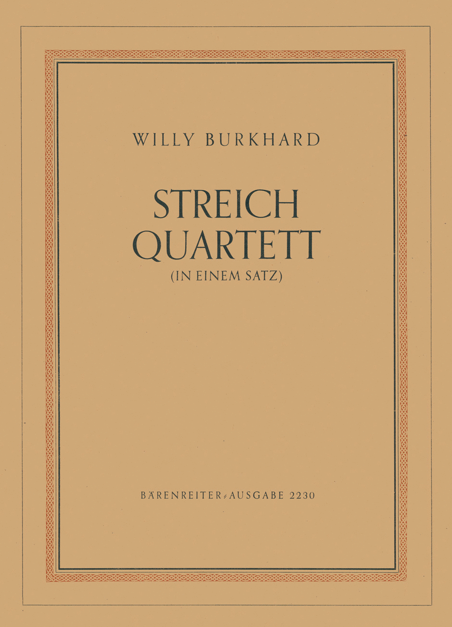 Streichquartett in einem Satz no. 2, op. 68 (1943) String Quartet scores gallery preview page 1