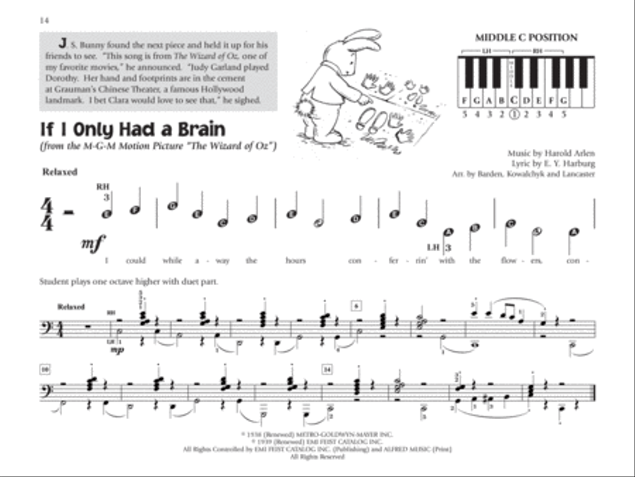Music for Little Mozarts -- Little Mozarts Go to Hollywood, Book 1-2 Piano Method scores gallery preview page 5