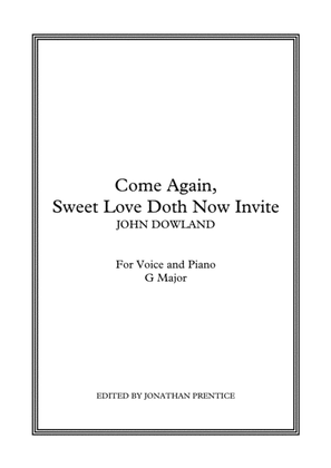 Come Again, Sweet Love Doth Now Invite (G Major)
