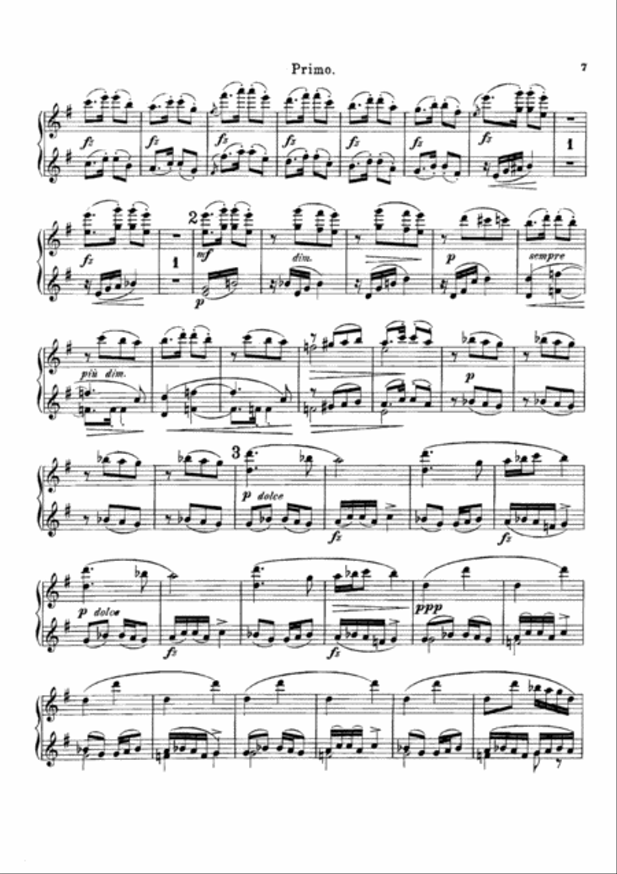 Dvorak Symphony No.9 I, II, for piano duet(1 piano, 4 hands), PD805 1 Piano, 4-Hands scores gallery preview page 6