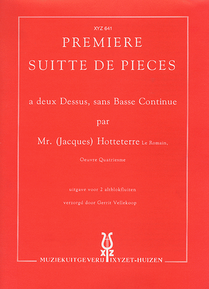 Book cover for Premiere Suitte de Pieces