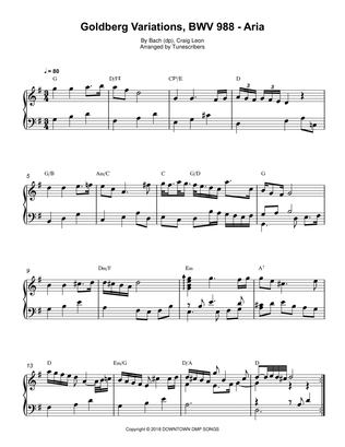 Goldberg Variations, BWV 988 - Aria