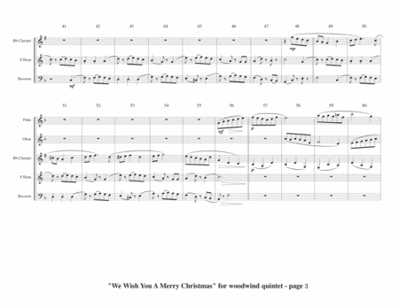 "We Wish You A Merry Christmas" for Woodwind Quintet (arr. Reisteter)