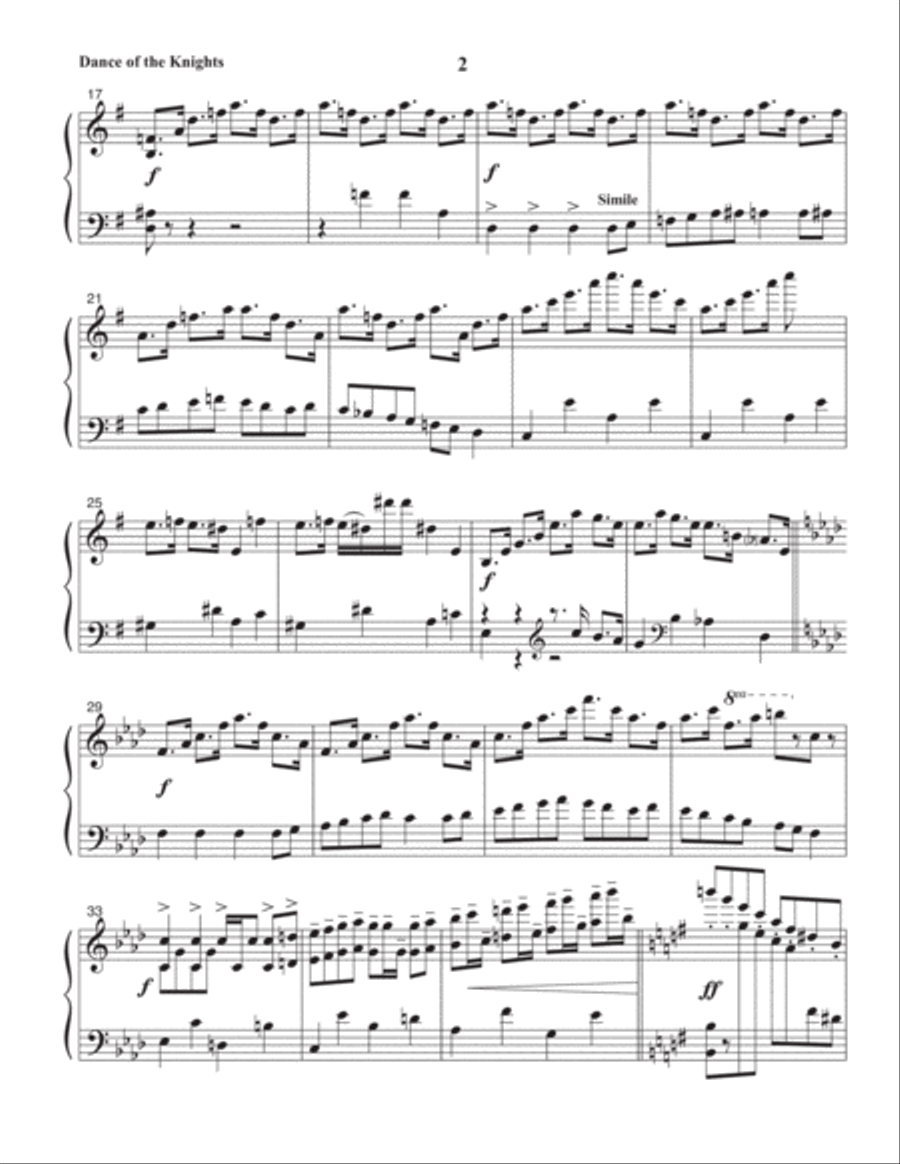 Dance Of The Knights Carillon scores gallery preview page 3
