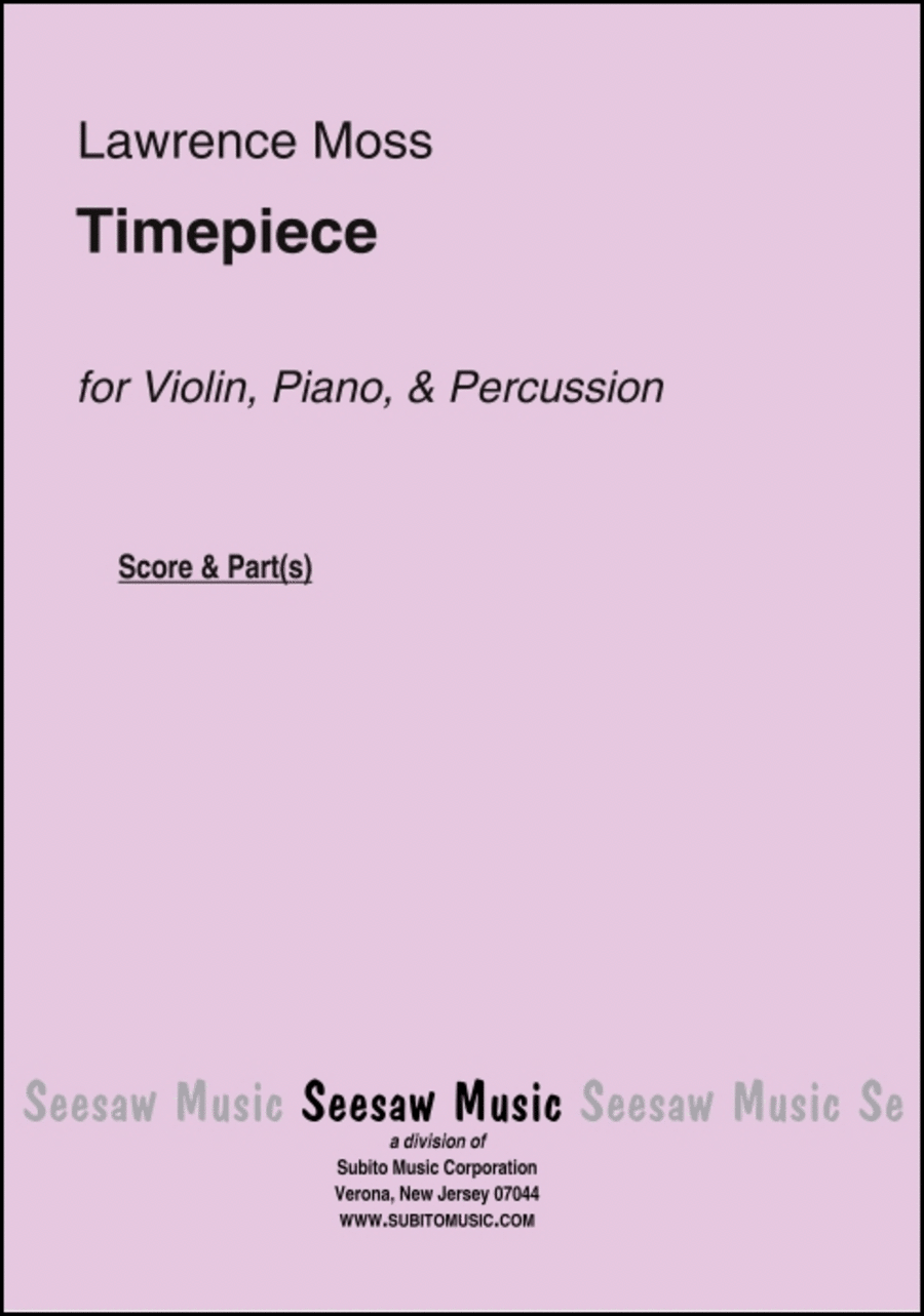 Timepiece Violin scores gallery preview page 1