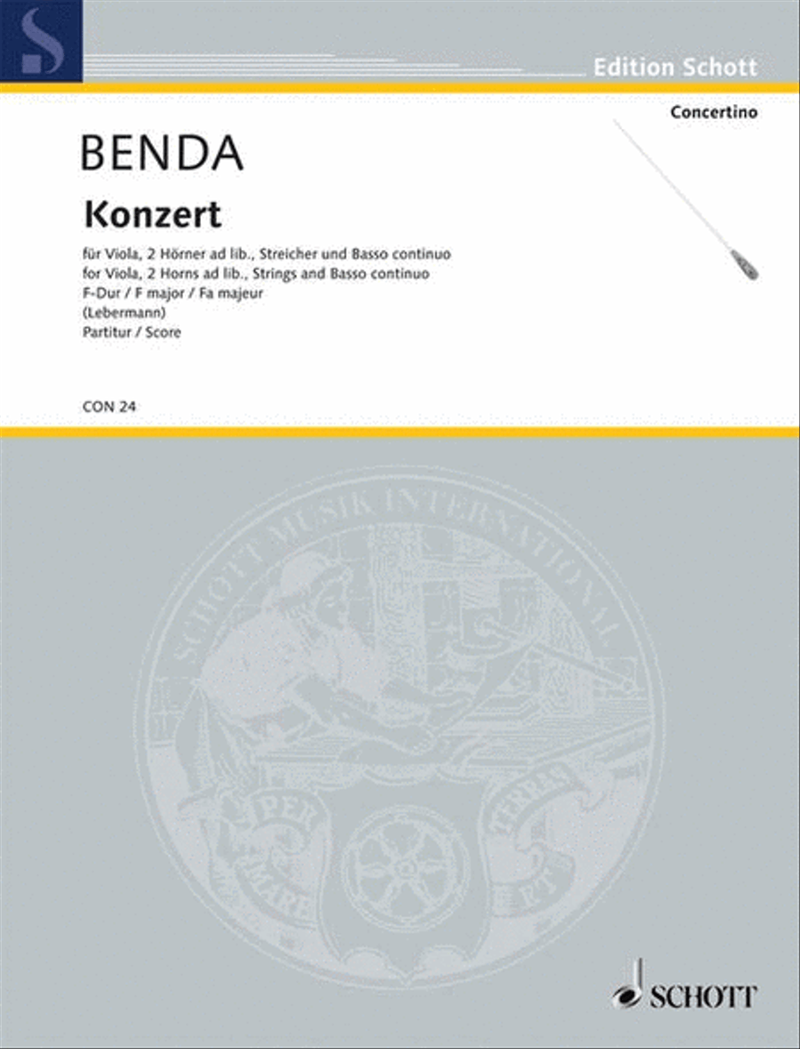 Concerto F Major Chamber Orchestra scores gallery preview page 1