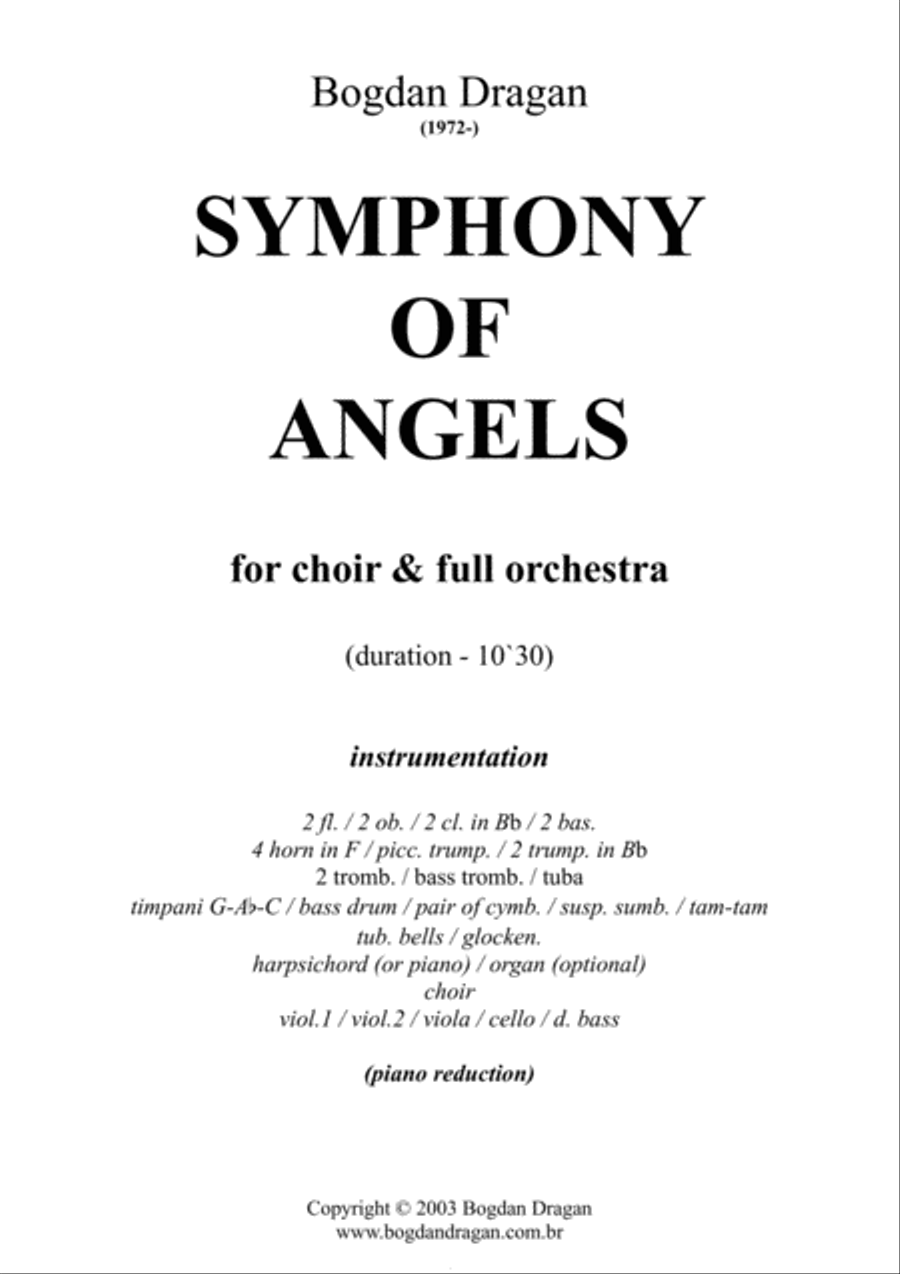 SYMPHONY OF ANGELS - Bogdan Dragan / Choir & Full Orchestra Choir scores gallery preview page 2