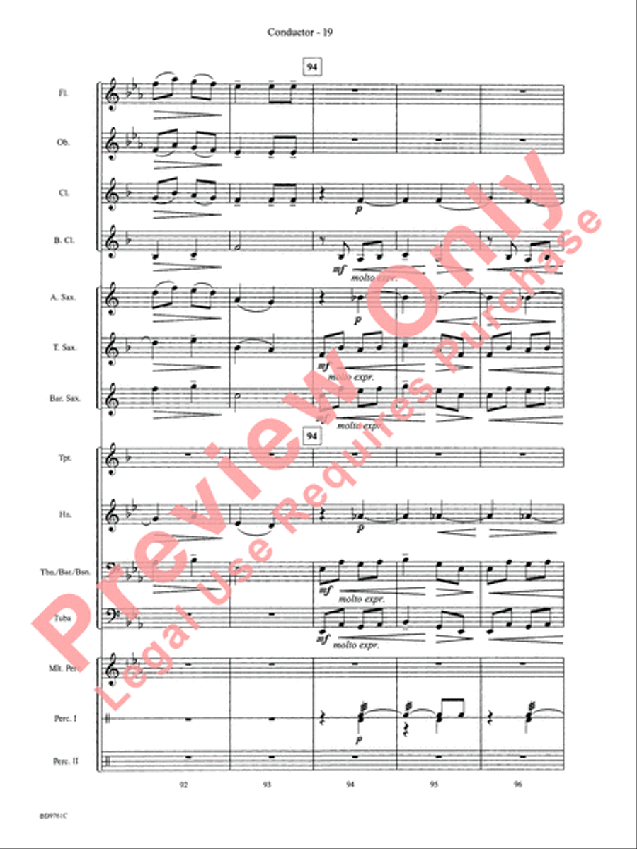 Bartók Suite (from For Children) by Bela Bartok Concert Band - Sheet Music page 22