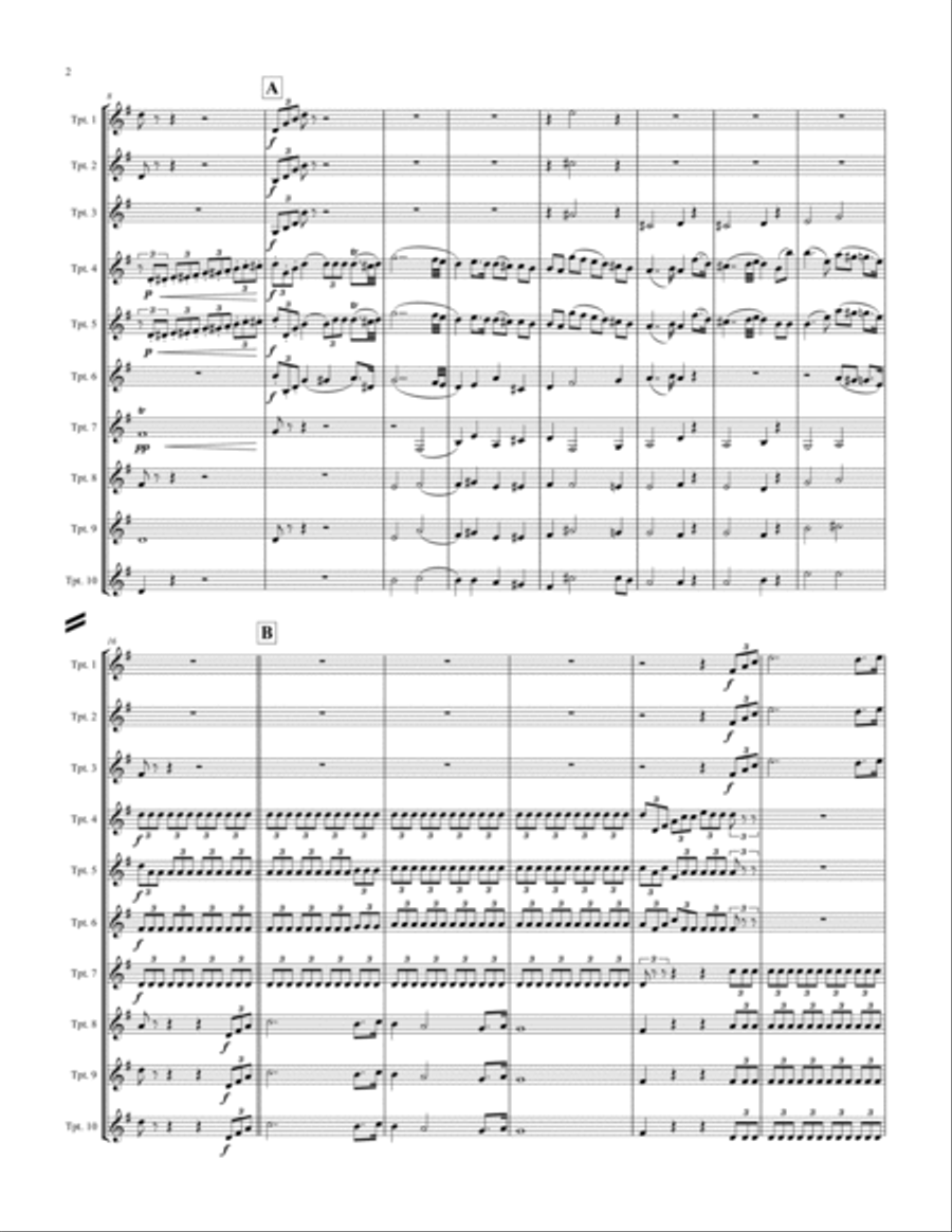 Lohengrin - Prelude to Act III Trumpet scores gallery preview page 3