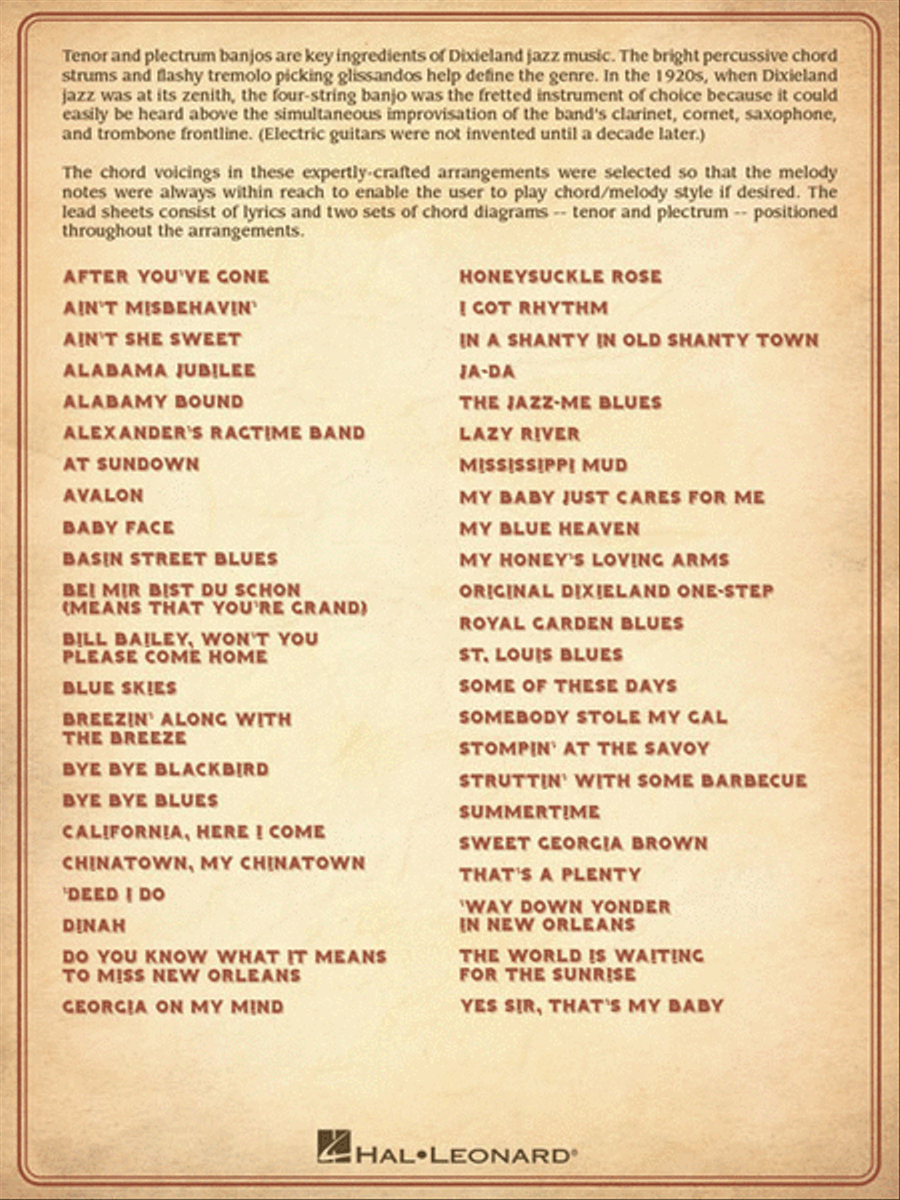 Dixieland Jazz Banjo Banjo scores gallery preview page 6