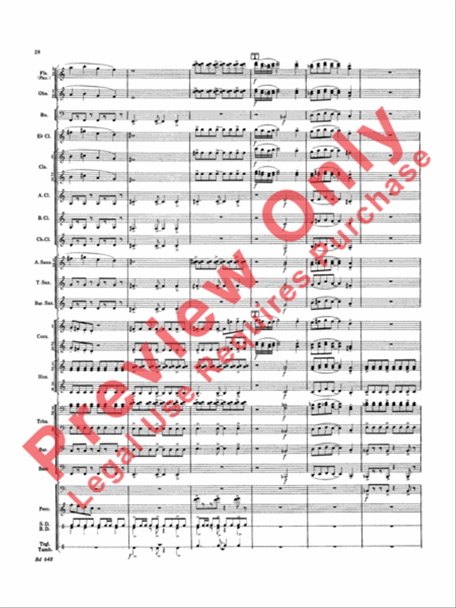 Overture Jubiloso Overture Jubiloso Concert Band scores gallery preview page 31