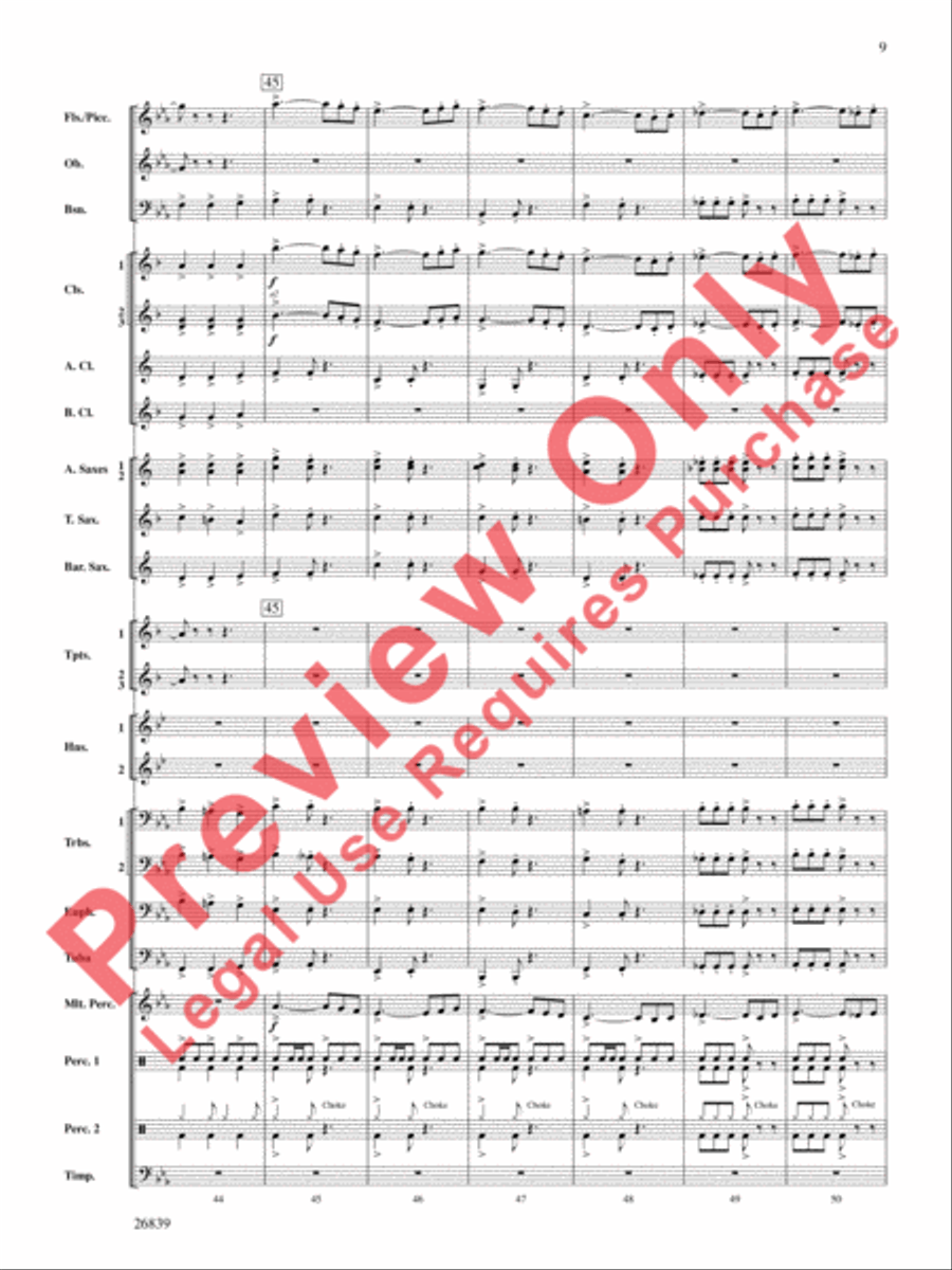 Flourish for Winds Concert Band scores gallery preview page 10