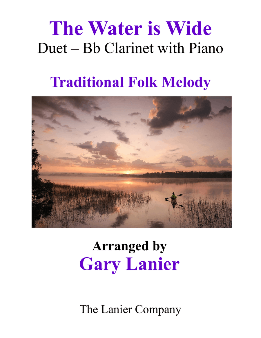 THE WATER IS WIDE (Bb Clarinet & Piano with Parts) B-Flat Clarinet scores gallery preview page 1