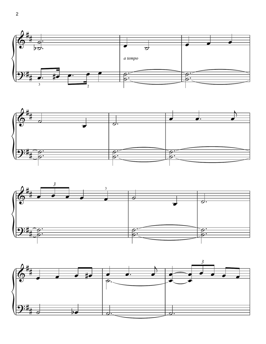 The English Patient Easy Piano scores gallery preview page 2
