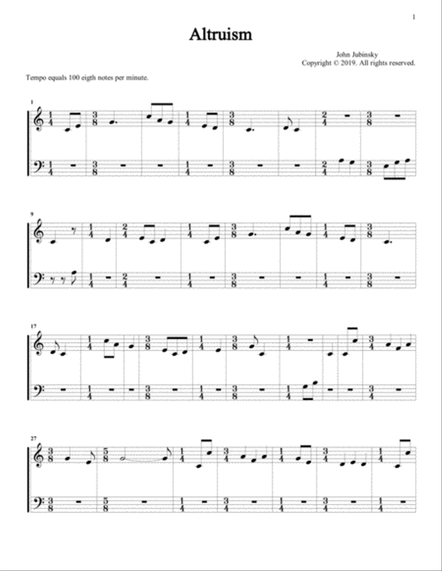 Altruism Small Ensemble scores gallery preview page 1