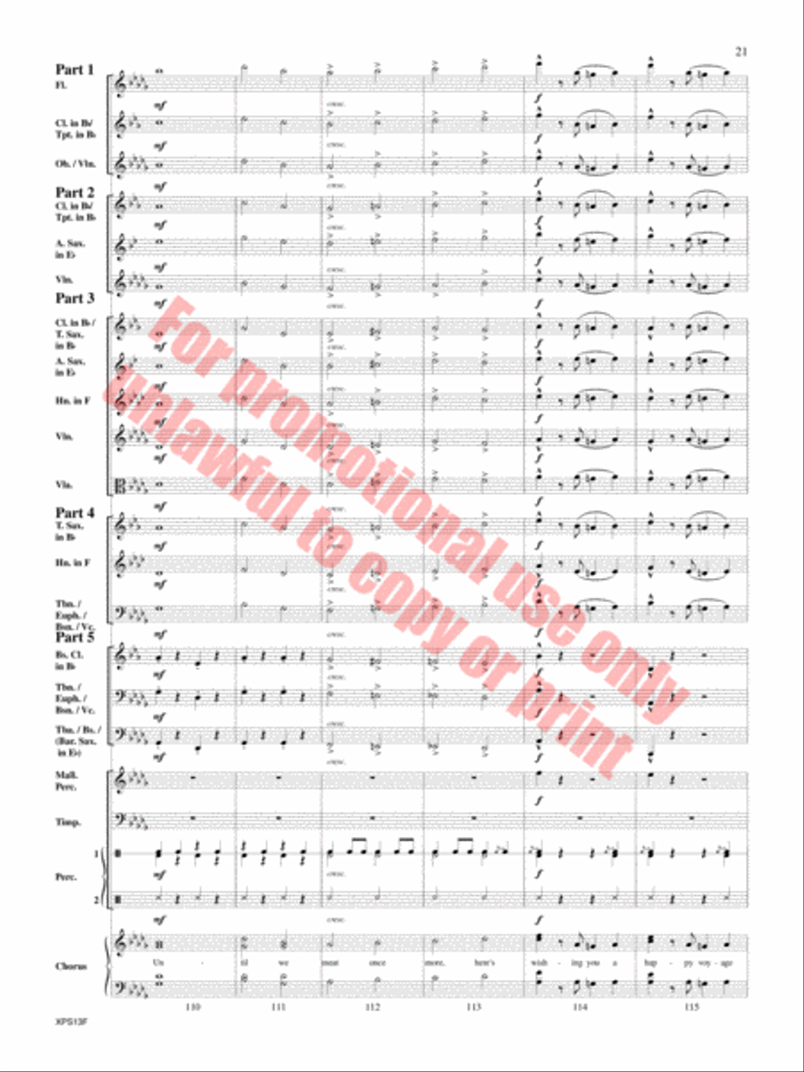 Armed Forces The Pride of America! Concert Band scores gallery preview page 22
