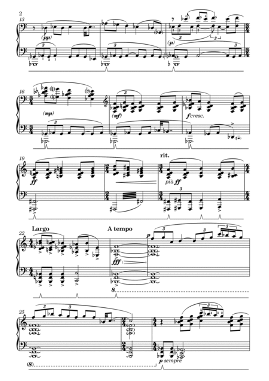 Mirage – for solo piano Piano Solo scores gallery preview page 2
