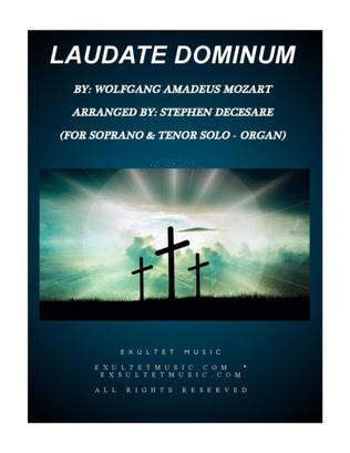 Book cover for Laudate Dominum (Duet for Soprano & Tenor Solo - Organ Accompaniment)