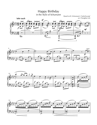 Happy Birthday in the Style of Schumann
