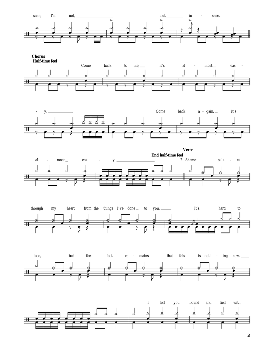 Almost Easy Almost Easy Drum Set scores gallery preview page 3