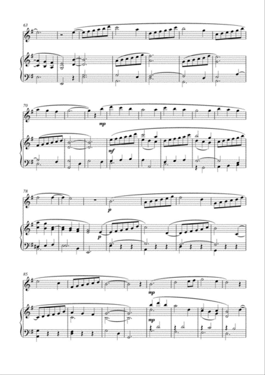 Heidi, for flute and piano by Simon Peberdy Flute Solo scores gallery preview page 5