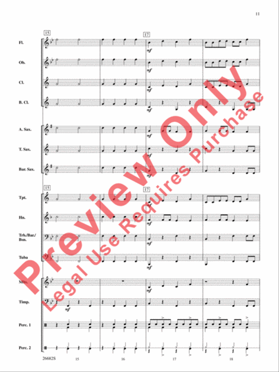 Belwin Very Beginning Band Kit #3 Concert Band scores gallery preview page 12