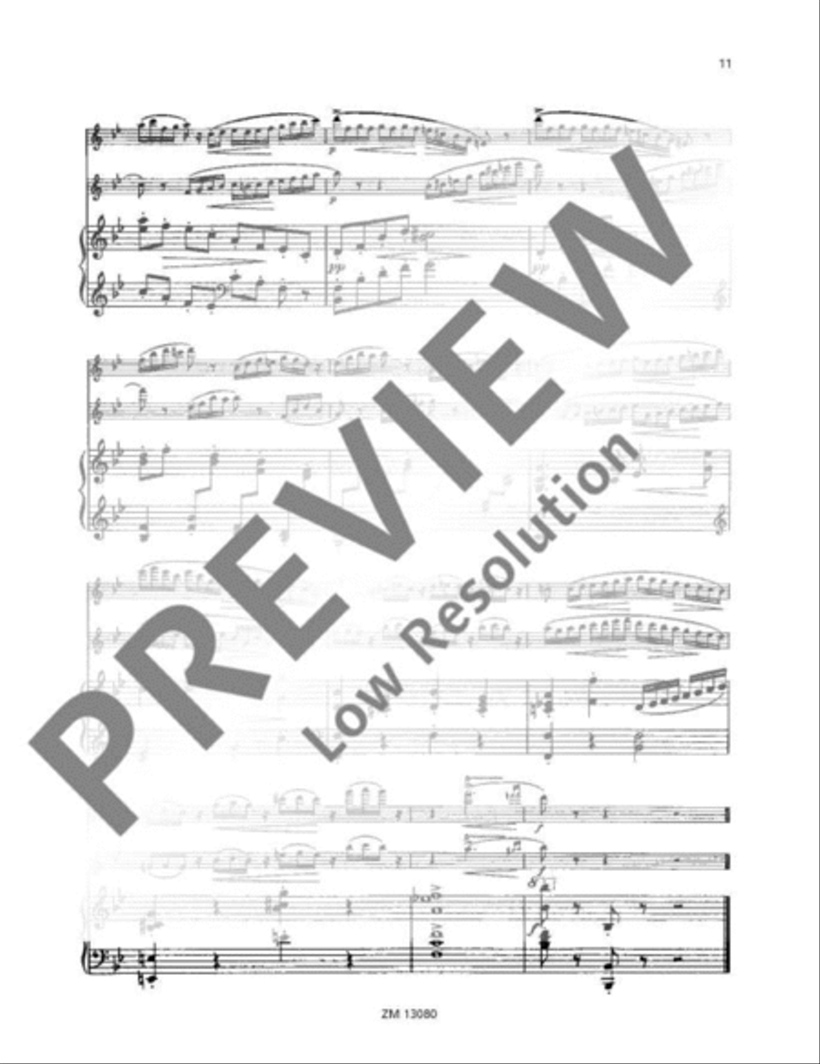 Deux Papillons Flute Duet scores gallery preview page 12