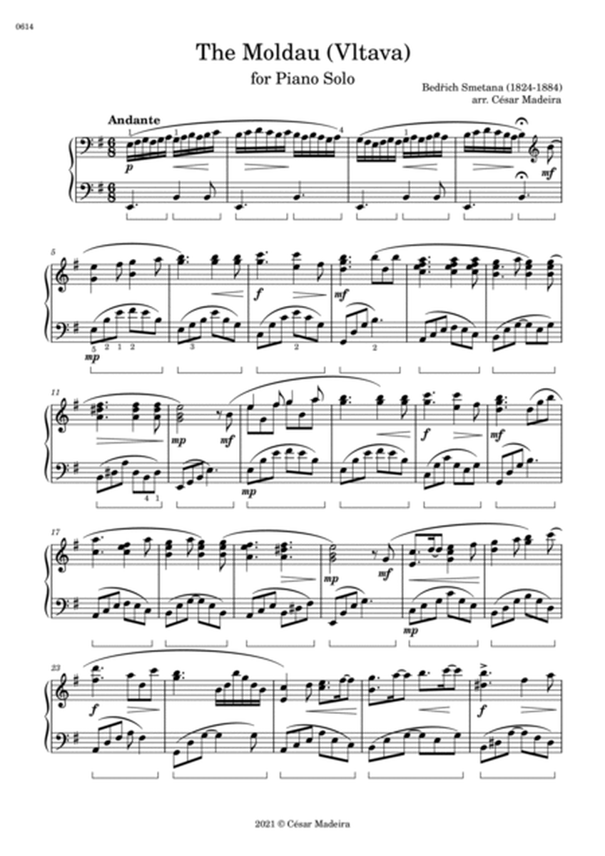 The moldau (Vltava) - Piano Solo (Full Score) image number null