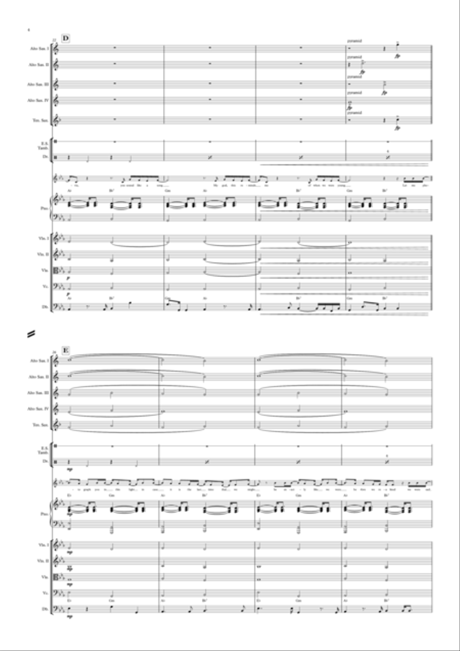 When We Were Young Jazz Ensemble scores gallery preview page 4